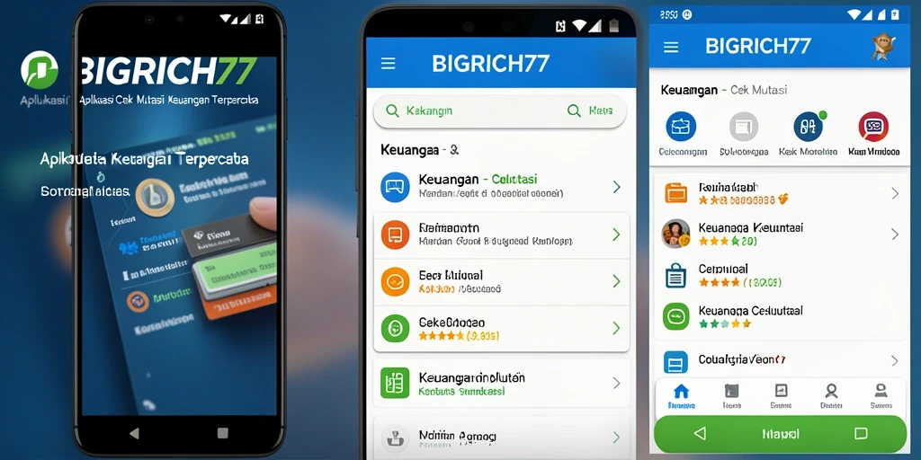 Antarmuka pengguna BIGRICH77 menampilkan fungsi Cek Mutasi yang intuitif.
