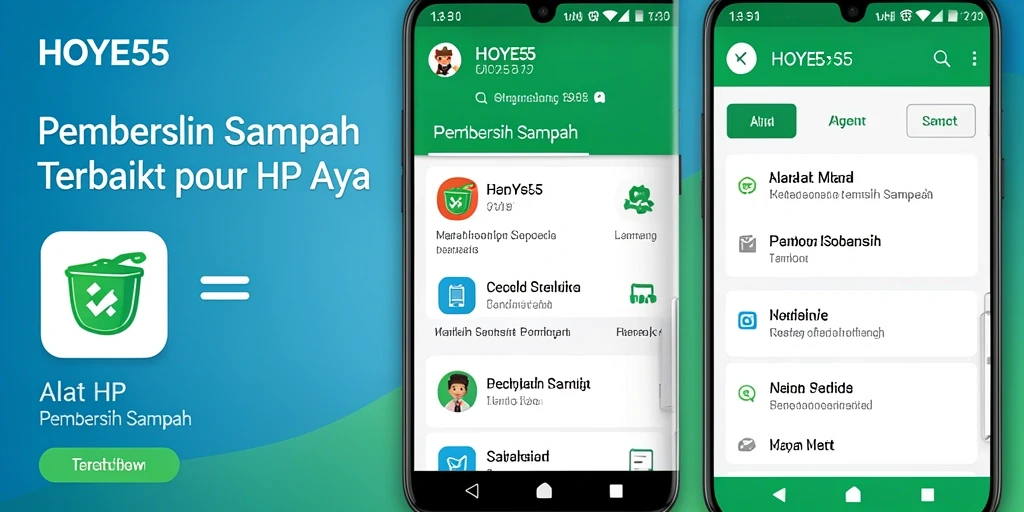 Antarmuka pengguna HOYE55 yang sederhana dan efisien.