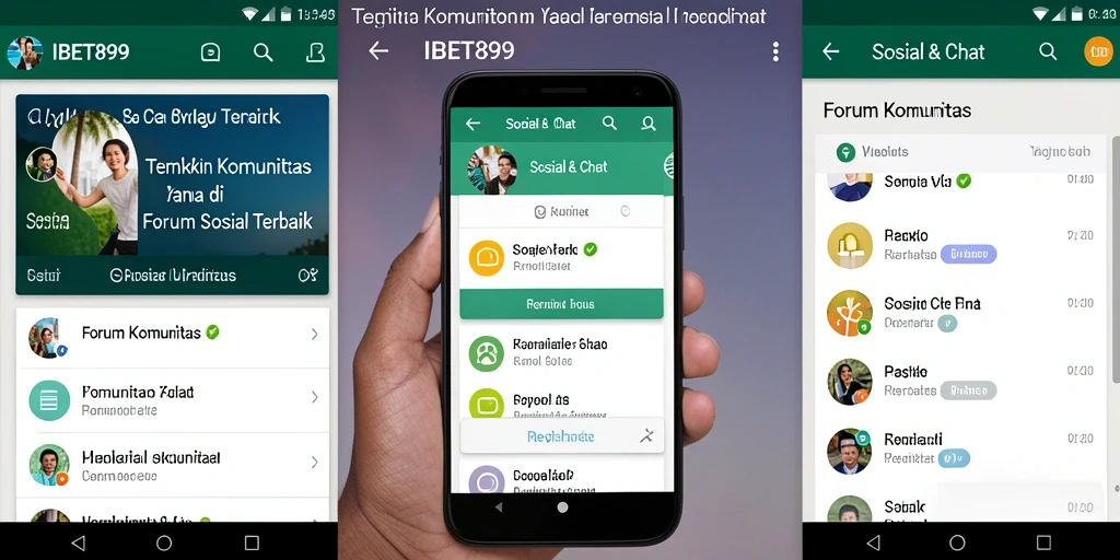Tampilan antarmuka forum komunitas IBET899 yang menarik dan interaktif.