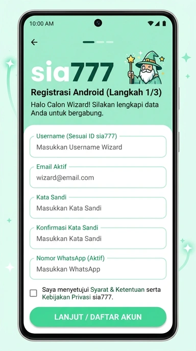 Buat Akun Baru di sia777 dengan Mudah