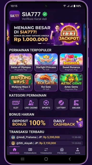 Halaman Resmi Sia777 untuk Pengguna Android Indonesia
